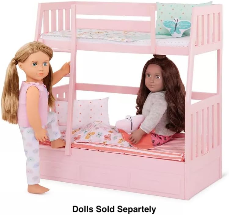 Beliches Our Generation para 18 bonecas Pink Dream Bunks