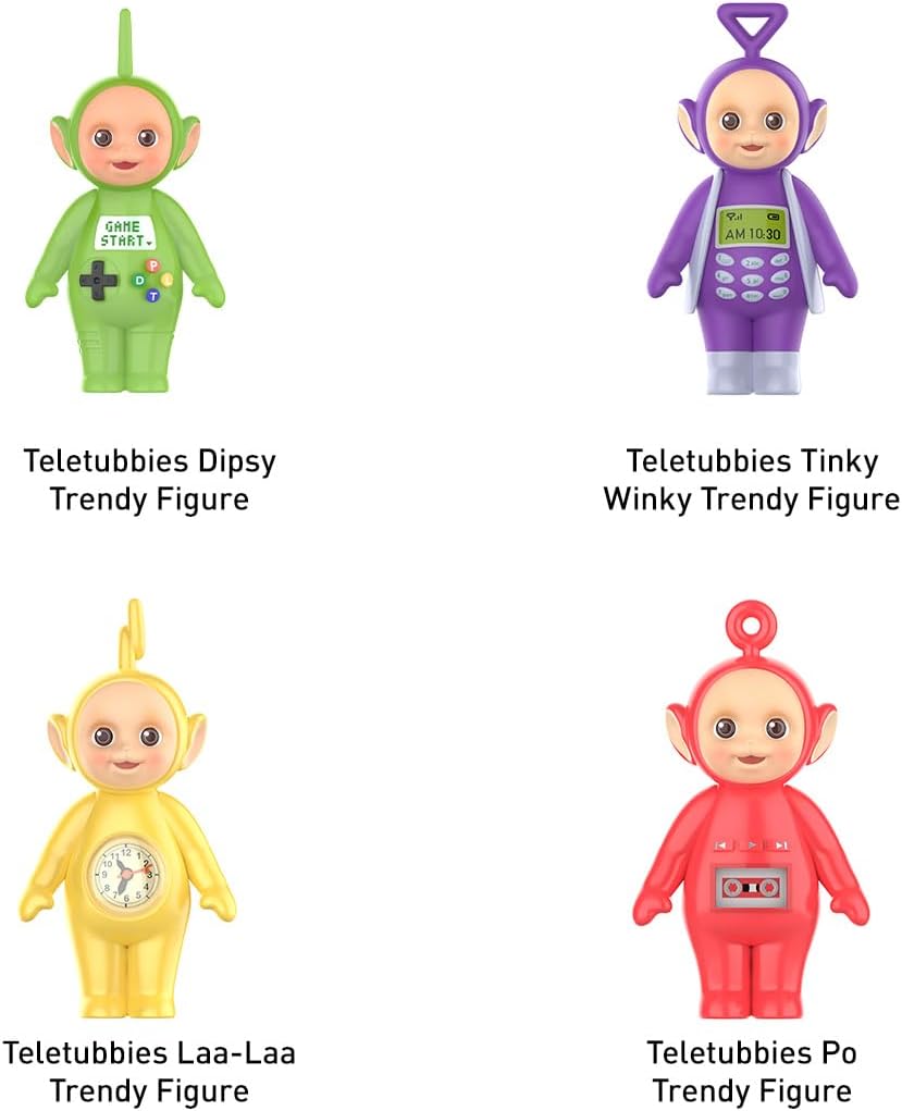 POP MART Teletubbies Po Trendy Figura 1 Caixa Chic Art Toy Articulado Personagem Design Premium Presentes para Mulheres Fãs-Colecionável
