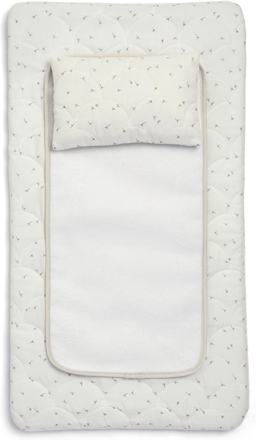 Colchão Mamas & Papas de luxo para muda fraldas para bebé com capa lavável à máquina, enchimento de toalha removível e almofada removível, Born to Be Wild