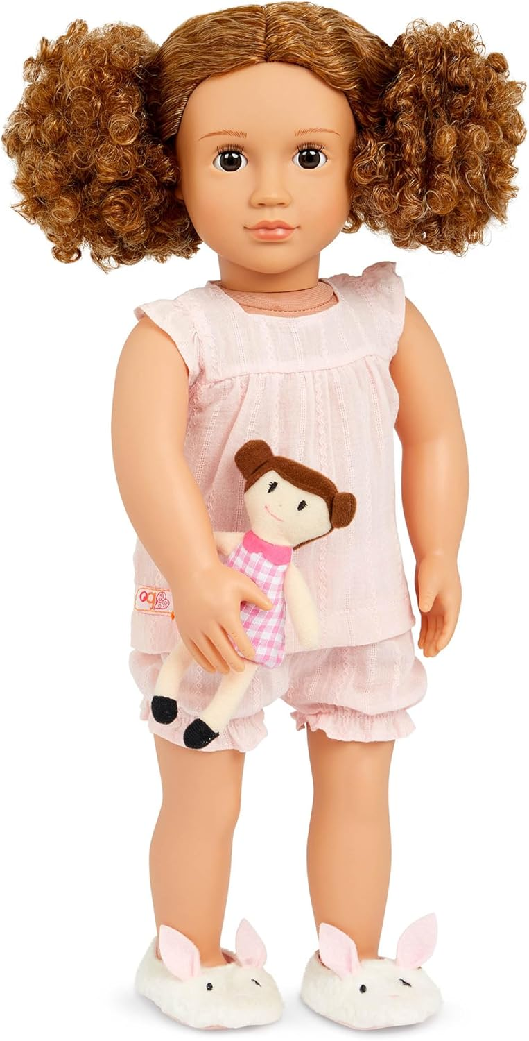 Our Generation - Conjunto de pijama retro Pijamarama para bonecas de 45 cm - Conjunto de pijama elegante de 4 peças para bonecas e acessórios