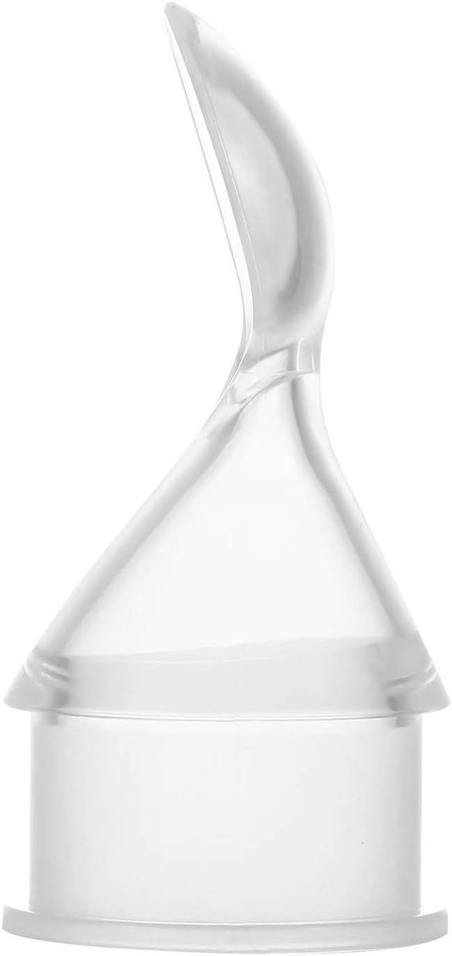 PandaEar (Pacote com 2) Colher Dosadora de Silicone para Papinha de Bebê | Alimentador de Frutas Infantil de 120ml | Ideal para Viagens | Azul