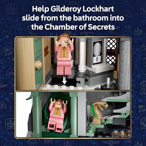 LEGO Harry Potter Castelo de Hogwarts: Ala Leste - Kit de Modelo em Miniatura com 13 Minifiguras e Patrono Colecionável - Decoração para Quarto Infantil - Ideia de Presente para Meninas, Meninos e Fãs a partir de 10 Anos - 76473
