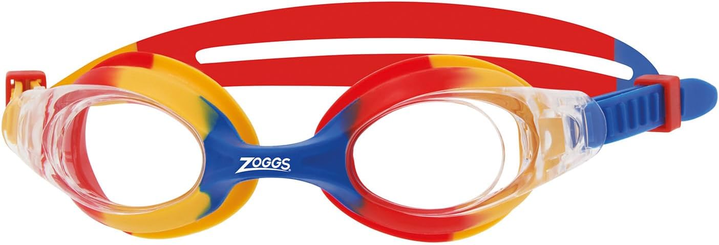 Zoggs Óculos de natação Little Bondi Kids, óculos de natação com proteção UV, alça de óculos infantis de ajuste rápido Split Yoke Comfort, lentes de óculos de natação transparentes sem neblina, óculos Zoggs para crianças de 0 a 6 anos