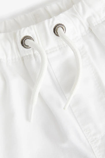 |Niño| Shorts sin cordones - Blanco (3 meses a 7 años)