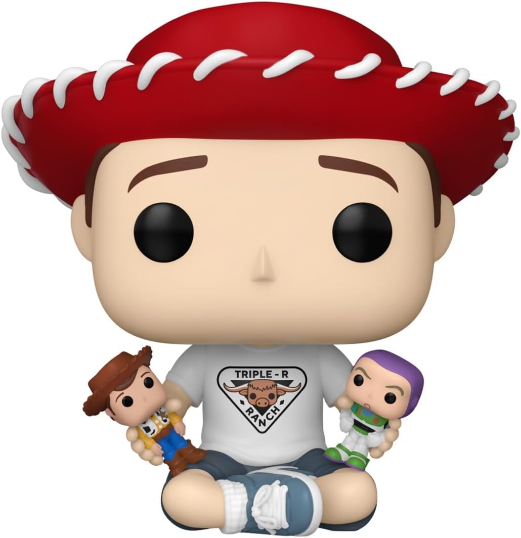 Funko Pop! Disney: Toy Story 30th - Andy Davis - Figura colecionável de vinil - Ideia para presente - Produtos oficiais - Brinquedos para crianças e adultos - Fãs de cinema - Figura modelo para colecionadores e exposição