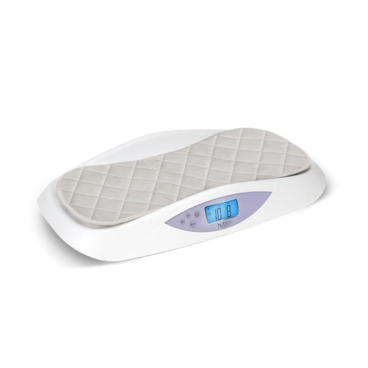 Hubble Connected Grow Smart Báscula digital para bebés para bebés y recién nacidos, pantalla LCD grande, cambiador suave, tecnología de 4 sensores, función de tara y retención