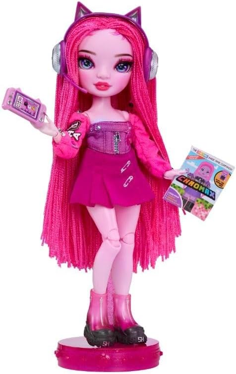 Rainbow High Shadow High Series 3 - Pinkie - Boneca fashion rosa - Roupa elegante e mais de 10 acessórios coloridos para brincar - Ótimo para crianças de 4 a 12 anos e colecionadores