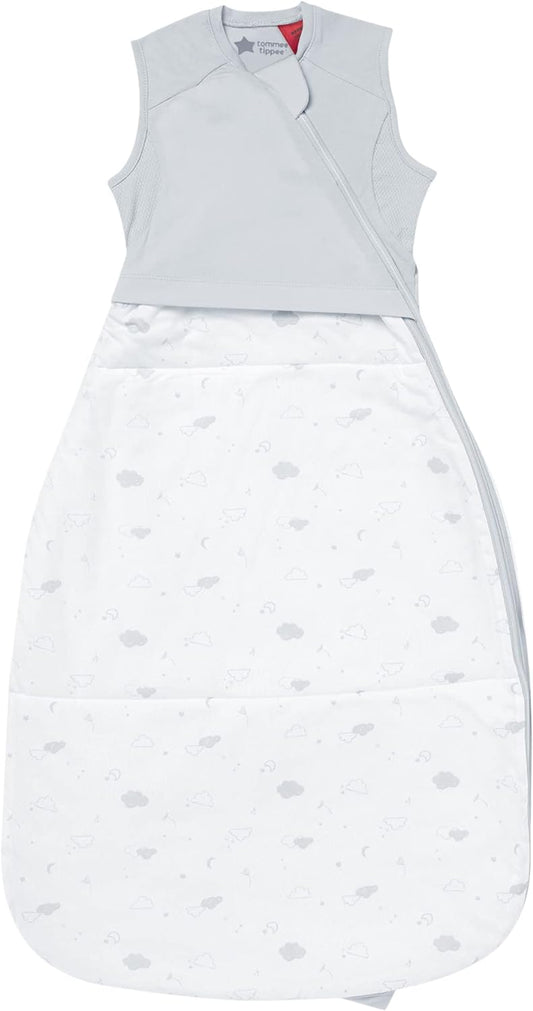 Tommee Tippee Saco de dormir para bebês para todas as estações, o Grobag original, desenvolvido com cientistas do sono, Dual-Tog, design saudável para o quadril, camisa macia rica em algodão e tecido de malha com infusão de aloe vera, 6-18m