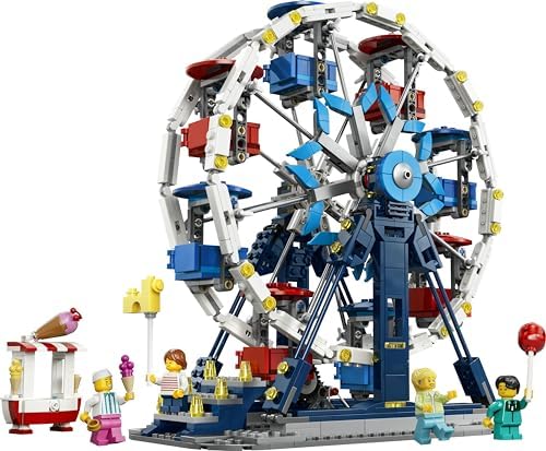 LEGO Creator 3 em 1 Roda-Gigante Icônica - Modelo de Parque Temático que se Transforma em um OVNI ou Carrossel - Decoração DIY para Quarto Infantil - Presente de Aniversário para Meninos e Meninas a partir de 8 Anos - 31389