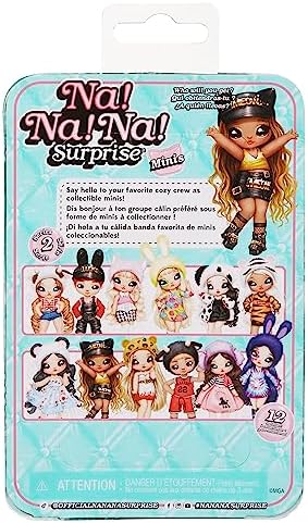 Na Na Na Surprise Minis Série 2 - Boneca Fashion de 10 cm - Embalagem Misteriosa com Confete Surpresa - Inclui Boneca Articulada, Roupa e Sapatos - Ótimo Presente para Crianças - Para Meninas e Meninos a partir de 4 Anos