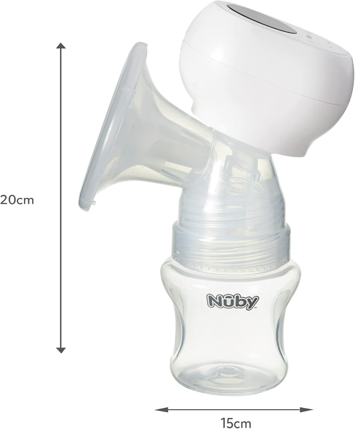 Nuby Bomba de leite sem fio – Design compacto | Controles touchscreen | Bateria recarregável | Estimulação e expressão