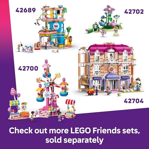LEGO Friends Montanha-Russa da Sereia - Brinquedo Interativo com 3 Carrinhos, Loja, 5 Mini Bonecas e Acessórios - Ideia de Presente de Aniversário para Meninas a partir de 8 Anos - 42703