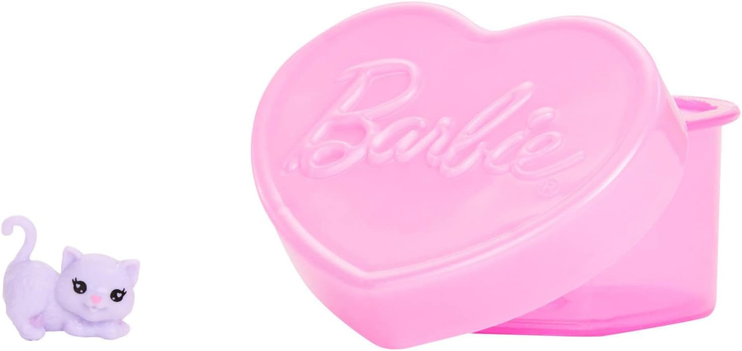 Barbie Festa Unboxed Chelsea Boneca, Série Festa Glamourosa com 6 Surpresas Incluindo Animal de Estimação e Mudança de Cor (Os Estilos Podem Variar), JFY04