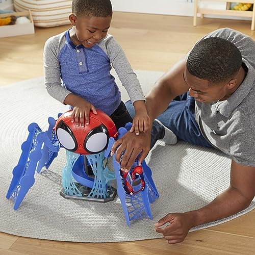 Conjunto de Brinquedo Marvel Homem-Aranha e Seus Incríveis Amigos - Quartel-General com Luzes, Sons, Homem-Aranha e Veículo, para Crianças a partir de 3 Anos, Multicolorido