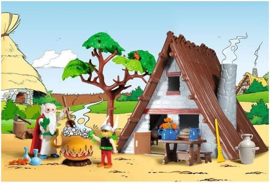 Playmobil | Asterix | Casa do Asterix | Conjunto de Brinquedos Asterix | Asterix e Obelix | Brinquedo de Aventura para Crianças a partir de 5 Anos | 71828