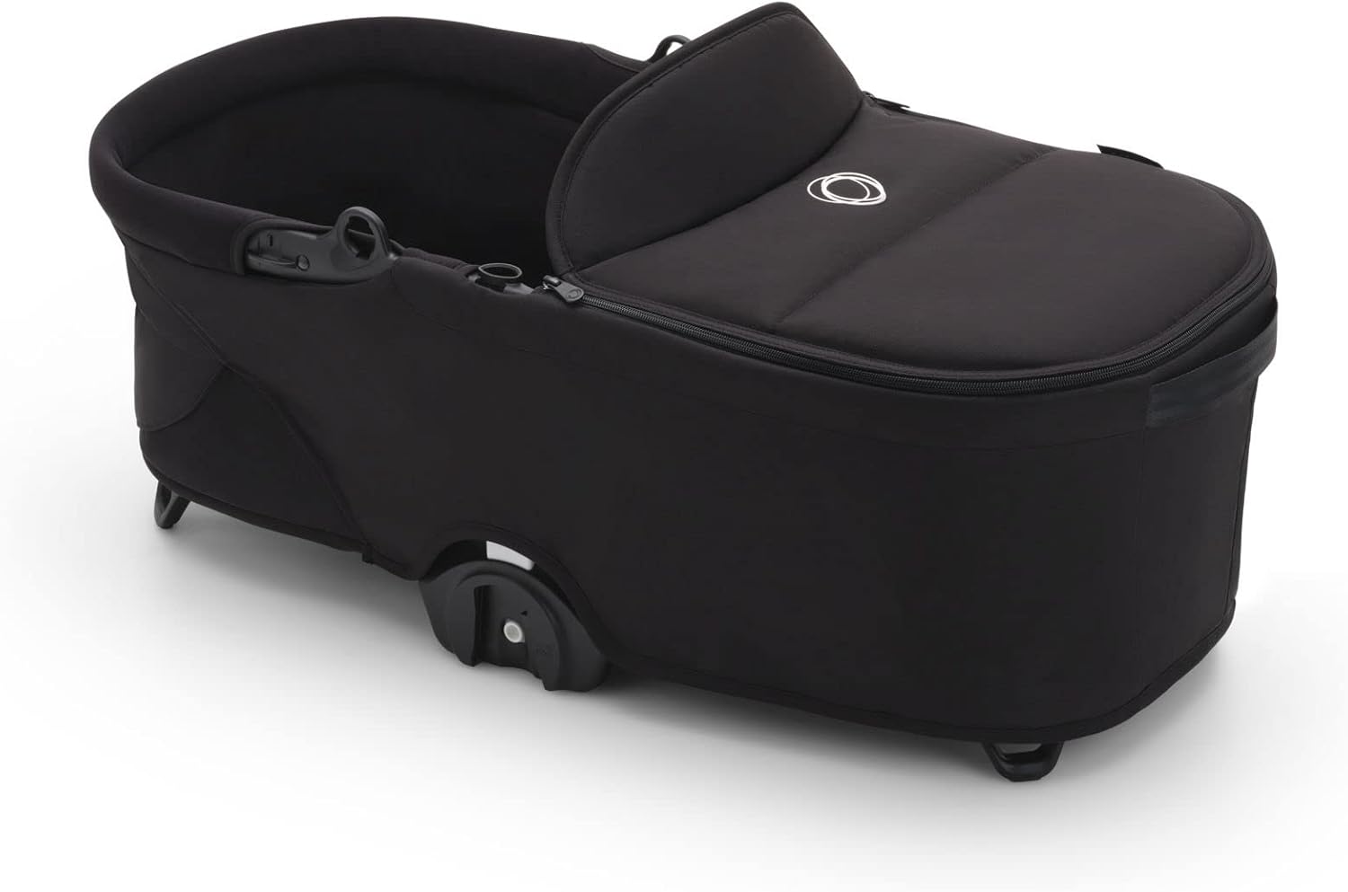 Cuna Bugaboo Dragonfly, capazo con colchón de aire y delantal, fácil plegado con una sola mano con cochecito en cualquier posición, compatible con 
