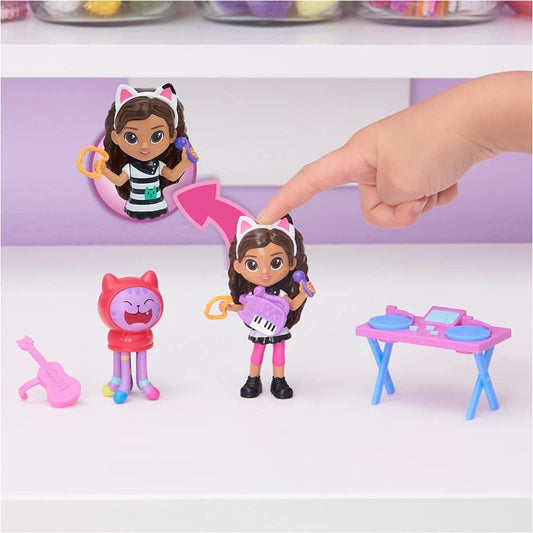 Gabby's Dollhouse Conjunto Cat-tivity com Gabby e figura de gato, 2 acessórios, caixa surpresa e mobília, adequado para crianças a partir de 3 anos.