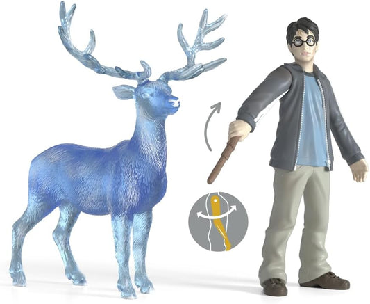 Schleich 42680 Harry Potter e Patrono, a partir de 6 anos WIZARDING WORLD - Estatueta, 16 x 11 x 18 cm