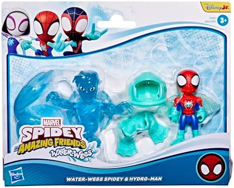 Homem-Aranha e seus Incríveis Amigos Marvel Teias de Água Aranha e Homem-Hídrico Brinquedos