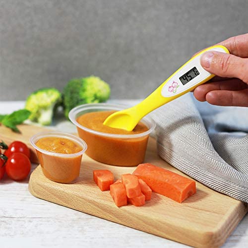 Mummy Cooks ThermoSpoon - Termómetro digital de cuchara para bebé (amarillo)