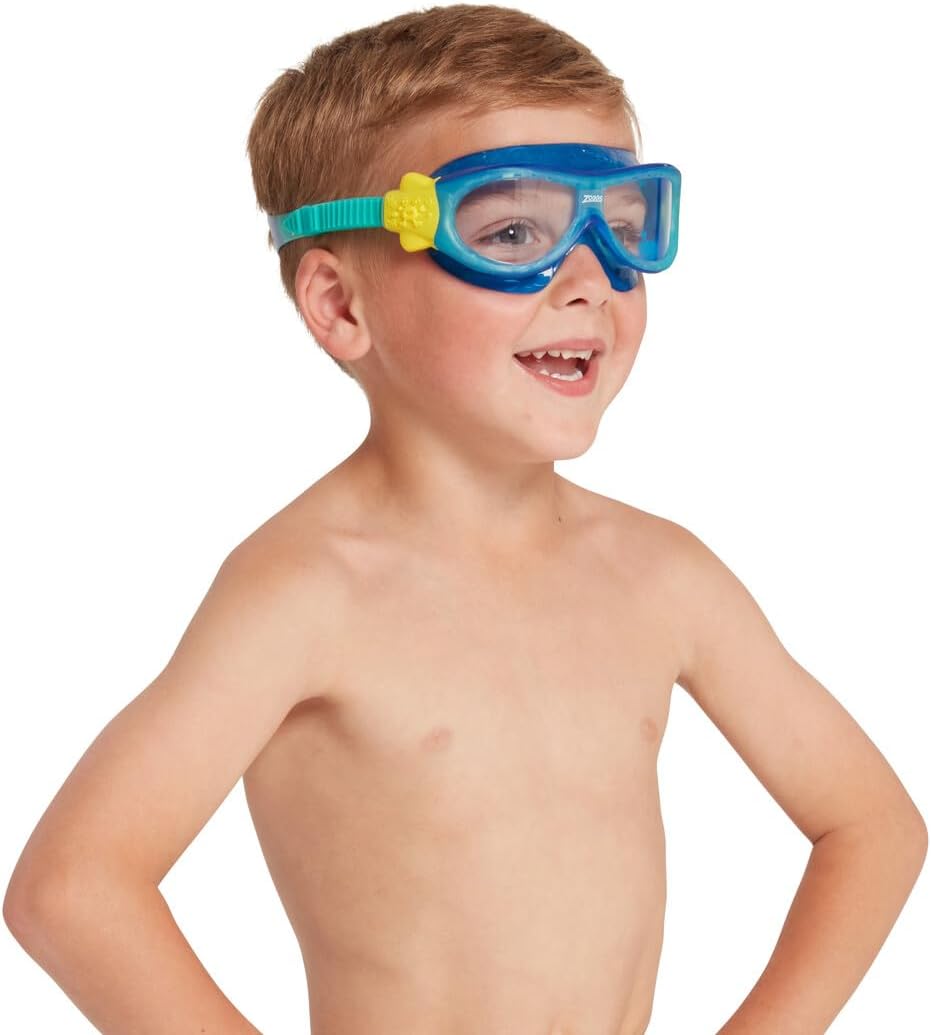 Zoggs Máscara Kids Phantom com proteção UV e óculos de natação antiembaçantes, 0 a 6 anos