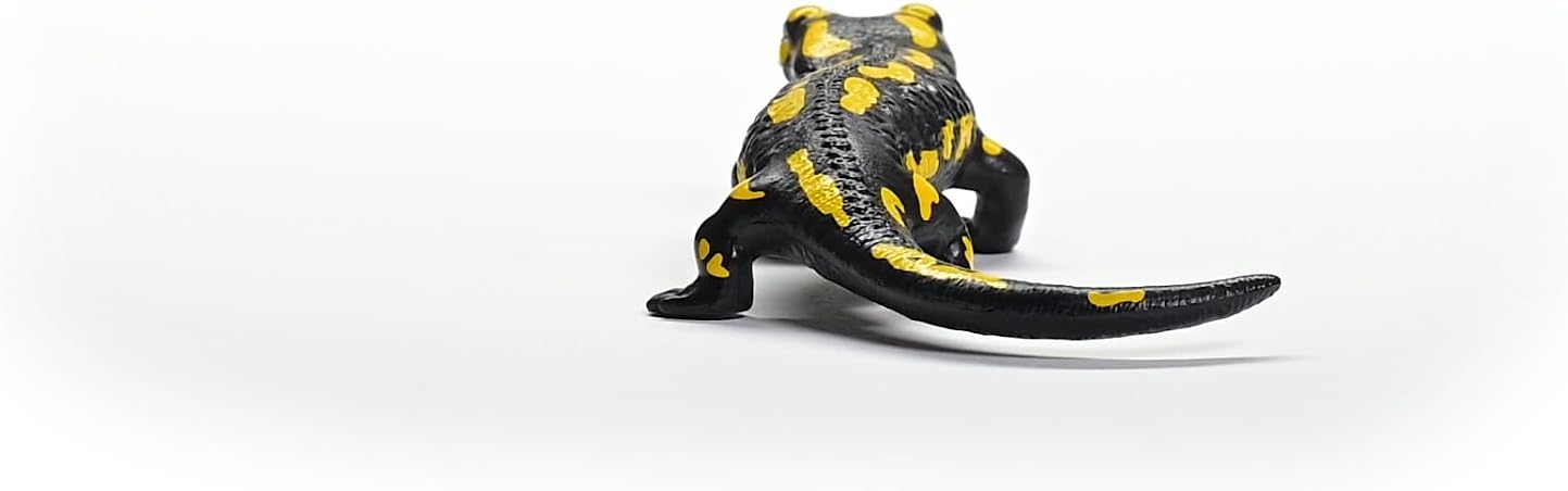 Schleich 14870 WILD LIFE Estatueta de salamandra de fogo para maiores de 3 anos, preta