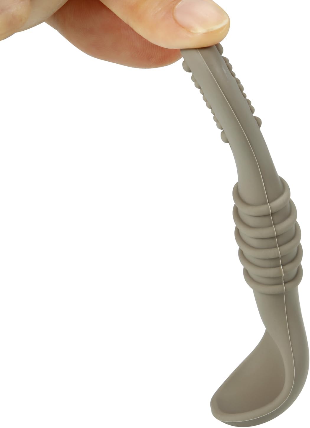 Conjunto de 6 colheres e garfos de silicone para alimentação de bebês | Utensílios de silicone sem BPA para a primeira fase da alimentação independente, para bebês a partir de 6 meses de idade.