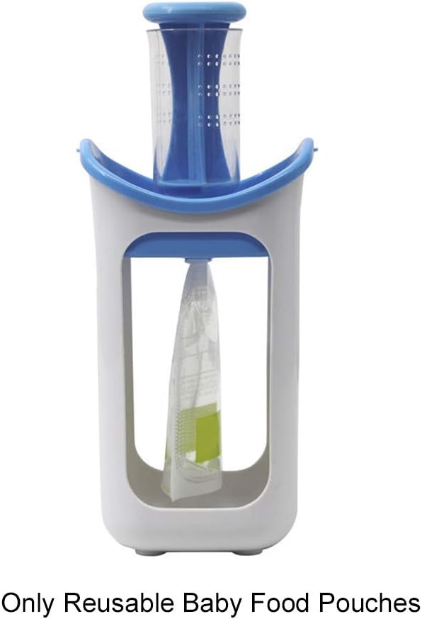 Faderr 10 unidades / conjunto de bolsas de comida para bebê reutilizáveis, bolsas de smoothie para bebês desmamados, sem BPA e PVC, sem vazamento, para uso com fabricante de bolsas de comida para bebês (branco + vermelho)