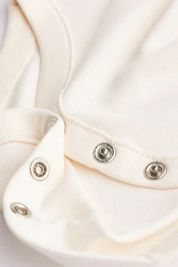 |Bebé| Set de 5 Peleles Bebé Manga Corta Essential Crema