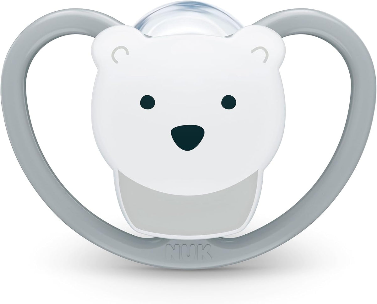 NUK Chupetas Perfect Match Air | 18-36 Meses | Chupetas Ortodônticas que Permitem a Circulação de Ar e Previnem Irritações pela Saliva | 95% de Aceitação pelos Bebês** | Gato e Urso | Embalagem com 2 Unidades