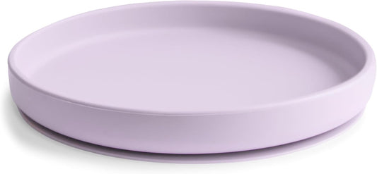 Mushie Prato de silicone antiderrapante com ventosa Classic para bebês e crianças pequenas | Silicone de qualidade alimentar | Pode ser lavado na lava-louças e usado no micro-ondas (Lilás suave)