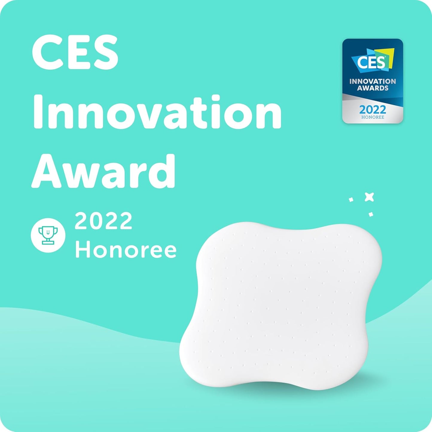 CüboAi Sleep Sensor Pad - Rastreamento de movimento e detecção de movimento em tempo real para bebês com alertas de segurança proativos de IA para bebês, sem contato | Deve ser pareado com o monitor inteligente para bebês Cubo Ai Plus