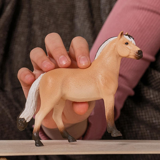 Schleich 13979 HORSE CLUB Estatueta de cavalo castrado Norwegian Fjord para maiores de 5 anos
