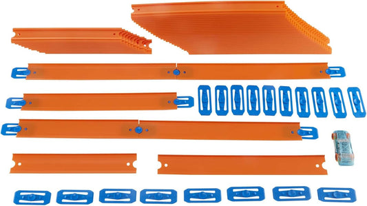Hot Wheels Track Builder Unlimited, sistema de construção e reconstrução de pista de 12 metros, fácil de conectar, inclui 1 carrinho de brinquedo, brinquedo para maiores de 4 anos, embalagem individual, FTL69 (a embalagem pode variar)