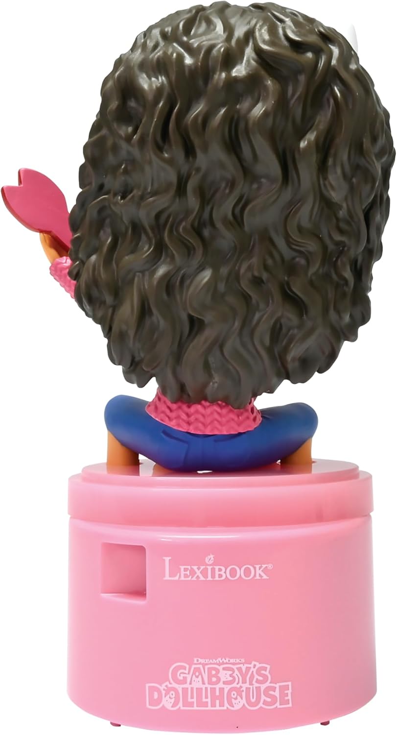 LEXIBOOK, Casa de Bonecas da Gabby, Luminária Noturna de Bolso LED para quarto infantil, luz suave, funciona a bateria, rosa, NLJ01GDH
