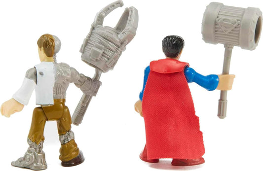 Fisher Price Brinquedo Imaginext da - DC Super Friends - Figura de Ação do Superman e Metallo