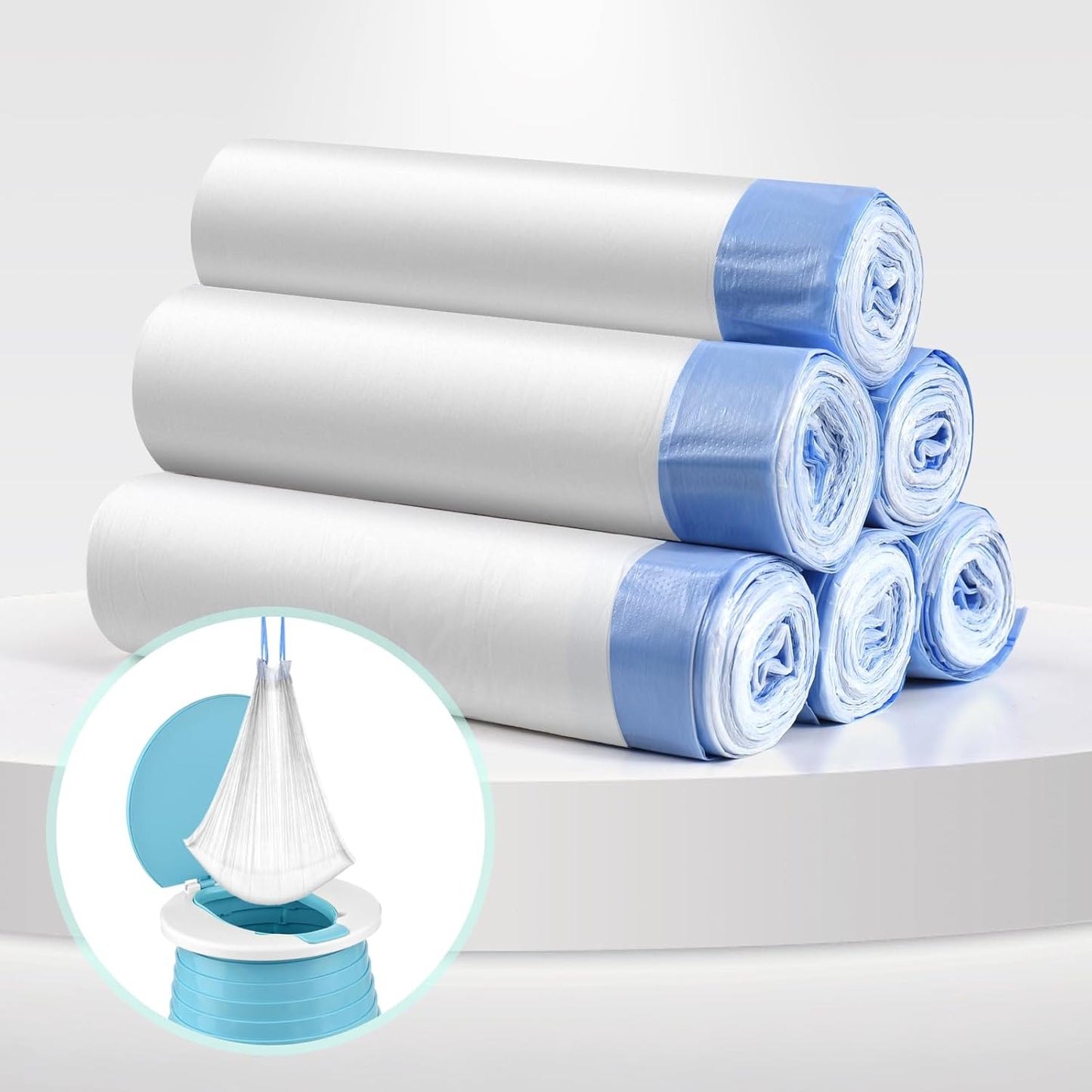 Penico dobrável portátil, Penico Colapsável para crianças 2 em 1 assento de vaso sanitário para treinamento infantil