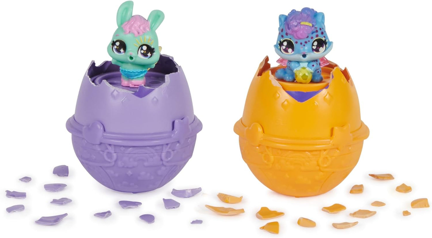 HATCHIMALS Conjunto de brinquedos Alive, Hungry com brinquedo para cadeira alta e 2 minifiguras em ovos auto-incubados, brinquedos infantis para meninas e meninos a partir de 3 anos
