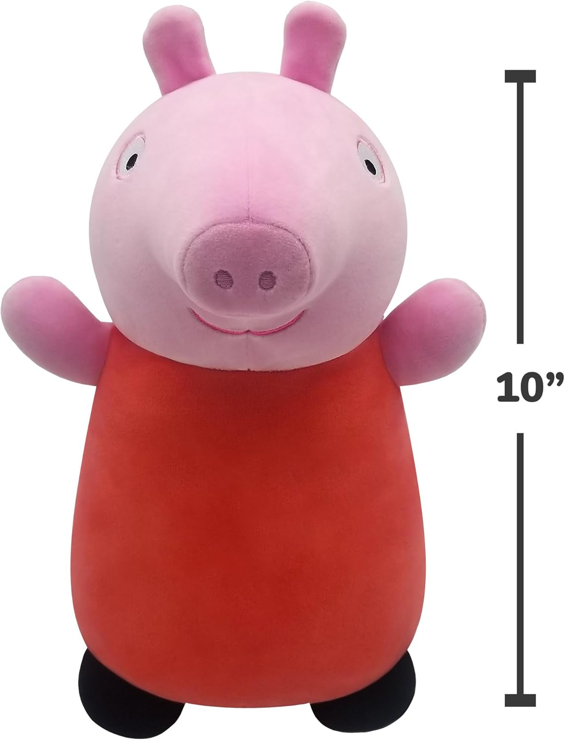 SQUISHMALLOWS SQPP00004 Peluche oficial de Peppa Pig, tamaño mediano, ultra suave, 10 pulgadas, M, rosa