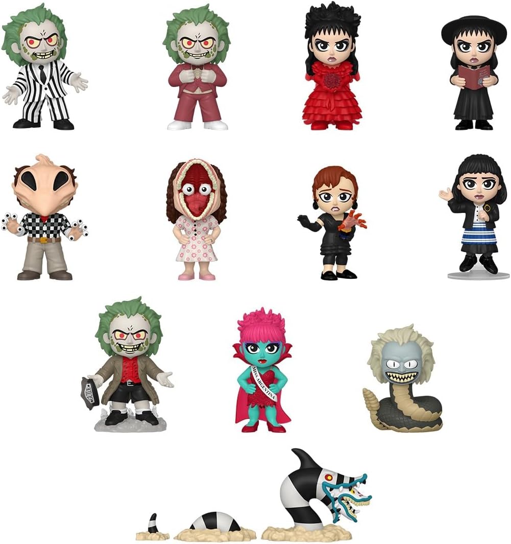 Funko Mystery Mini: Beetlejuice - 1 de 12 para colecionar - Estilos variados - Figura de vinil colecionável - Ideia para presente - Produtos oficiais - Brinquedos para crianças e adultos - Fãs de cinema - Minifigura para colecionadores