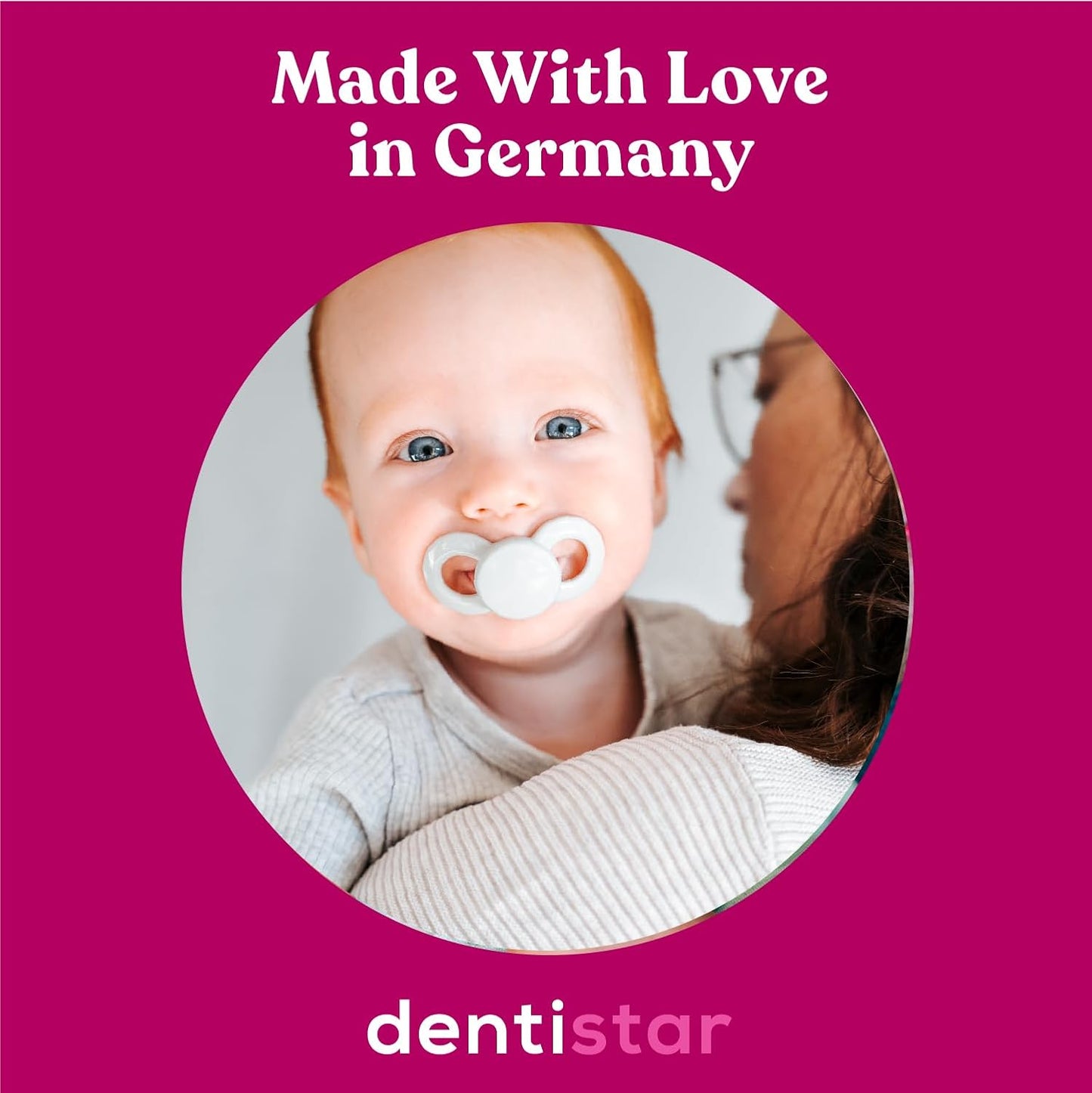 Dentistar Star Teether Pacote de 2, brinquedo de dentição para bebês com mais de 3 meses, anel de dentição de bebê de silicone macio para alívio da dor nos dentes e gengivas