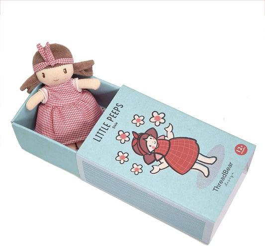 ThreadBear Toys & Gifts Little Peeps Elsie Doll - Muñeca suave con caja de regalo para niños