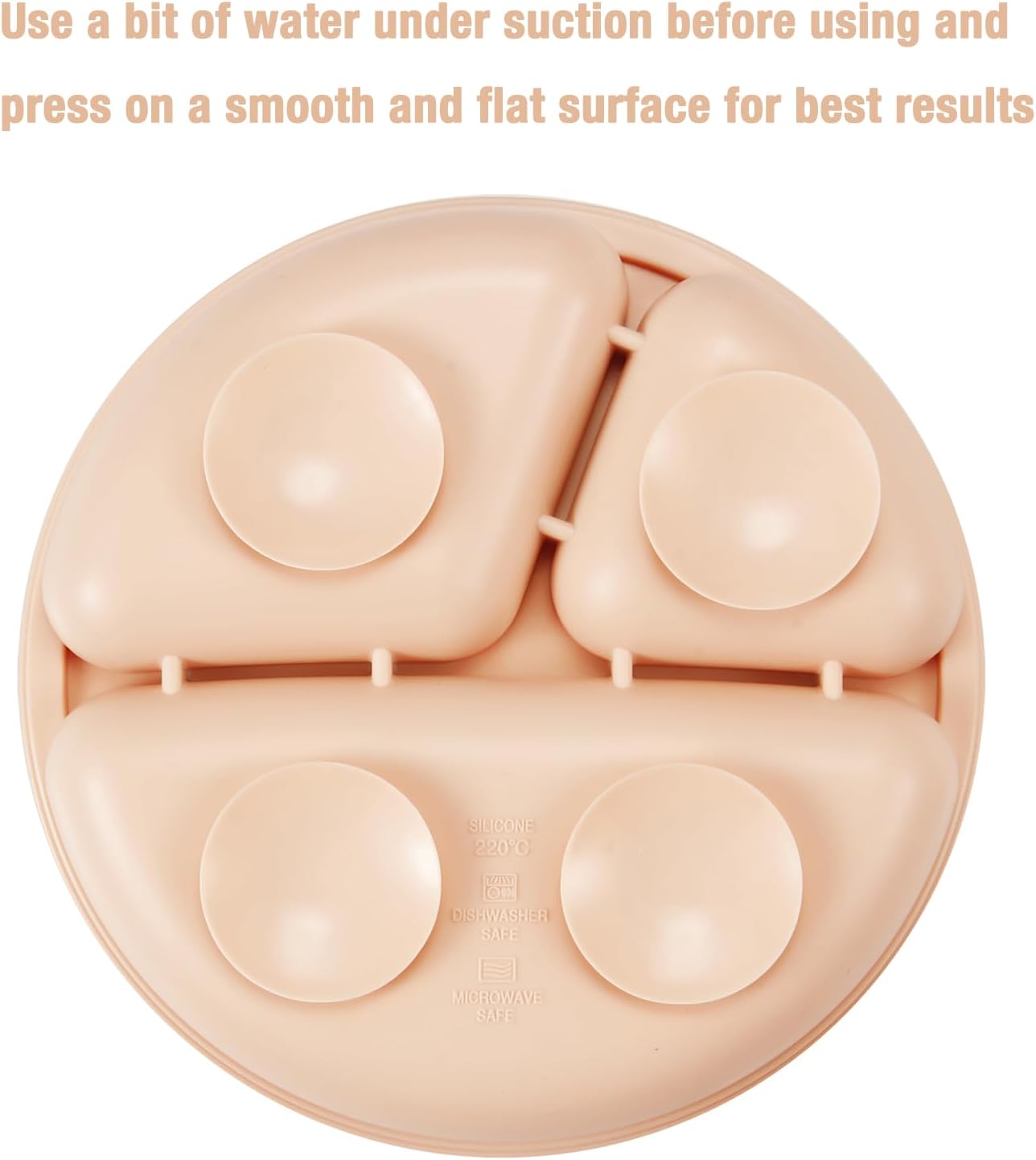 PandaEar Conjunto de 2 pratos de silicone com ventosa, 2 colheres e 2 garfos para bebês e crianças pequenas | Pratos divididos para introdução alimentar | Conjunto de jantar infantil | Conjunto de alimentação para bebês sem BPA