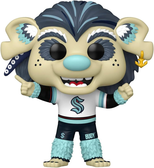 Funko Pop! Mascotes da NHL: Kraken, Buoy, Mascotes e Marcas da NHL, Figura de Vinil Colecionável, Ideia de Presente, Produtos Oficiais, Brinquedos para Crianças e Adultos, Fãs de Esportes, Figura Modelo para Colecionadores
