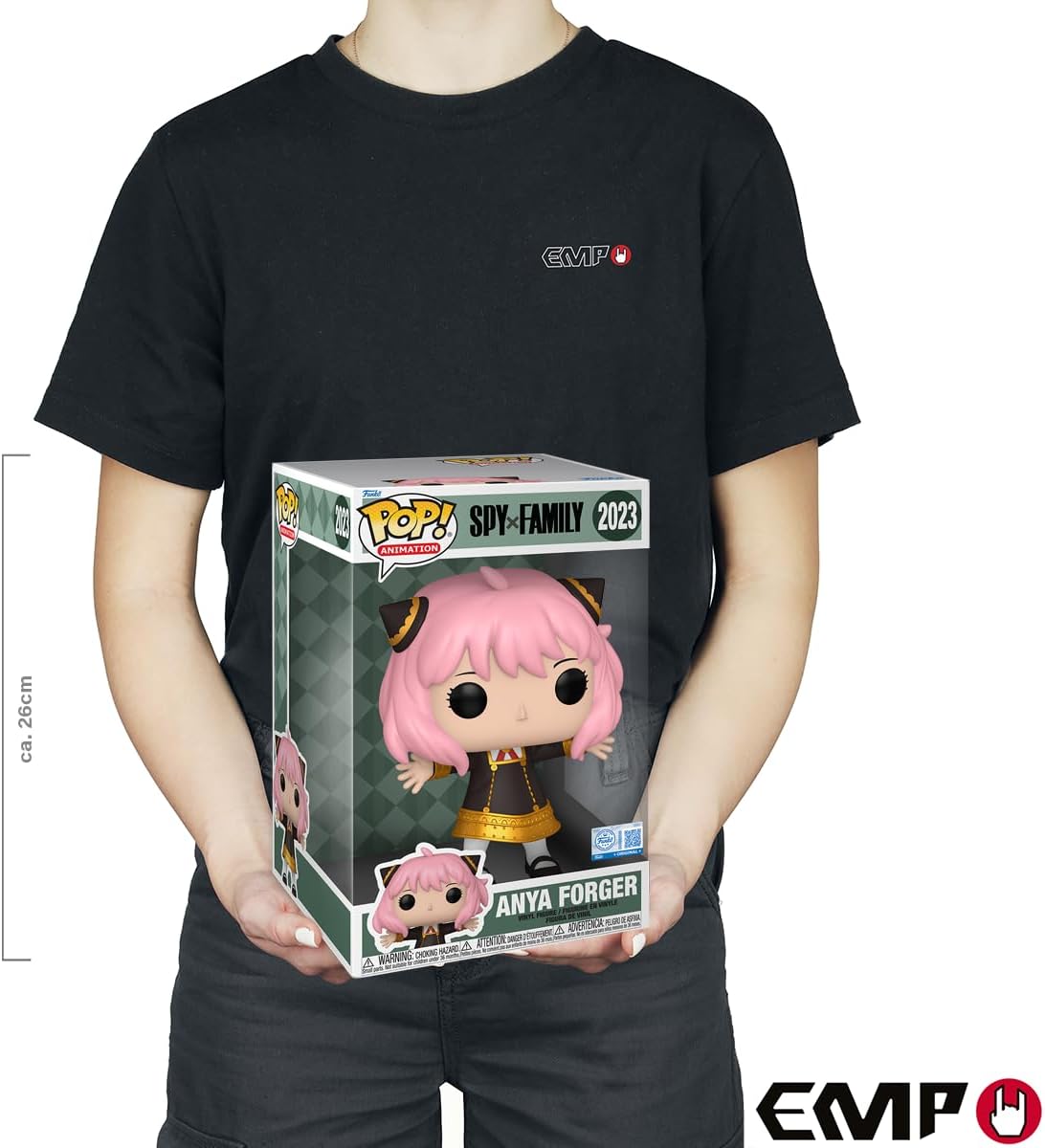 Funko Pop! Jumbo: Spy X Family - Anya Forger - Spy X Family - Figura de vinil colecionável - Ideia para presente - Produtos oficiais - Brinquedos para crianças e adultos - Fãs de cinema - Figura modelo para colecionadores