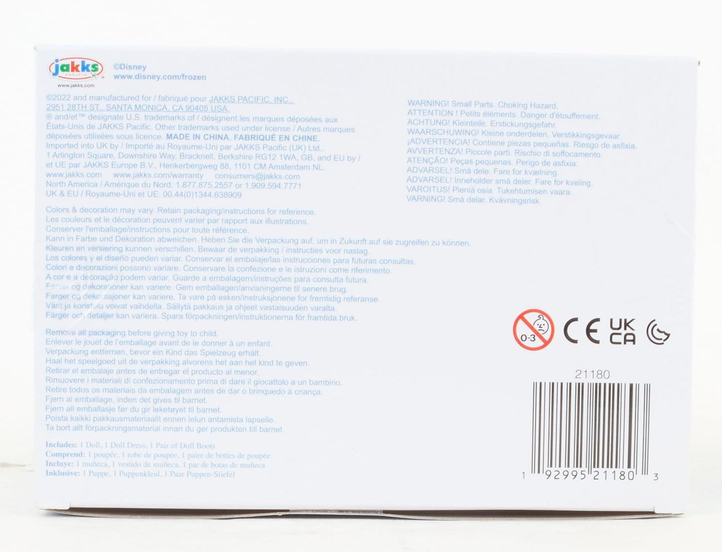 Frozen Boneca de viagem Disney 2 Elsa, boneca de 14 ”/ 35 cm de altura, inclui vestido de moda icônico inspirado em filmes, botas e cabelo longo trançado para brincadeiras adicionais, para meninas a partir de 3 anos