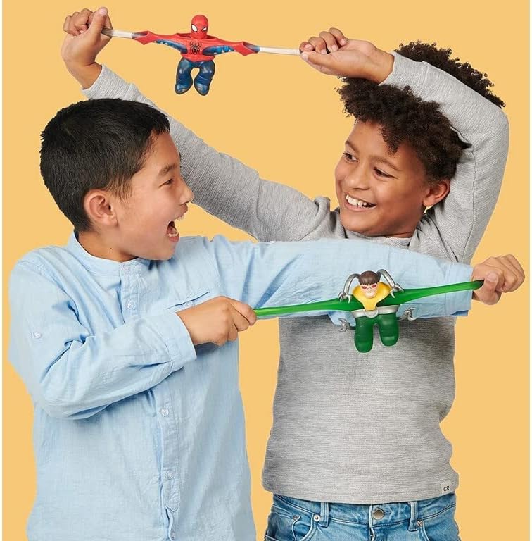 Heróis de Goo Jit Zu Bandai Marvel Action Figure – Pacote com 2 Homem-Aranha VS Dr. Octopus Multicolorido CO41378