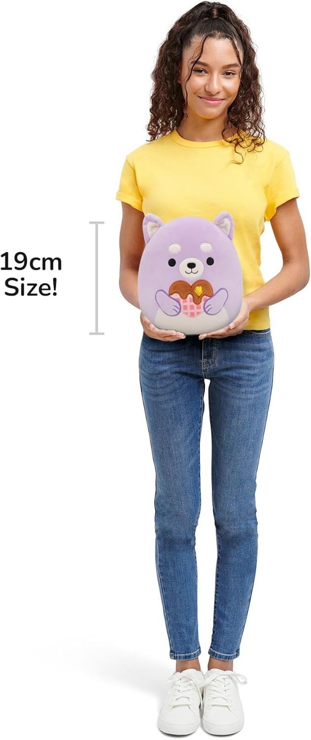 Squishmallows Pelúcia Original Hoyt, o Shiba Inu Lavanda, de 19 cm - Dia dos Namorados
