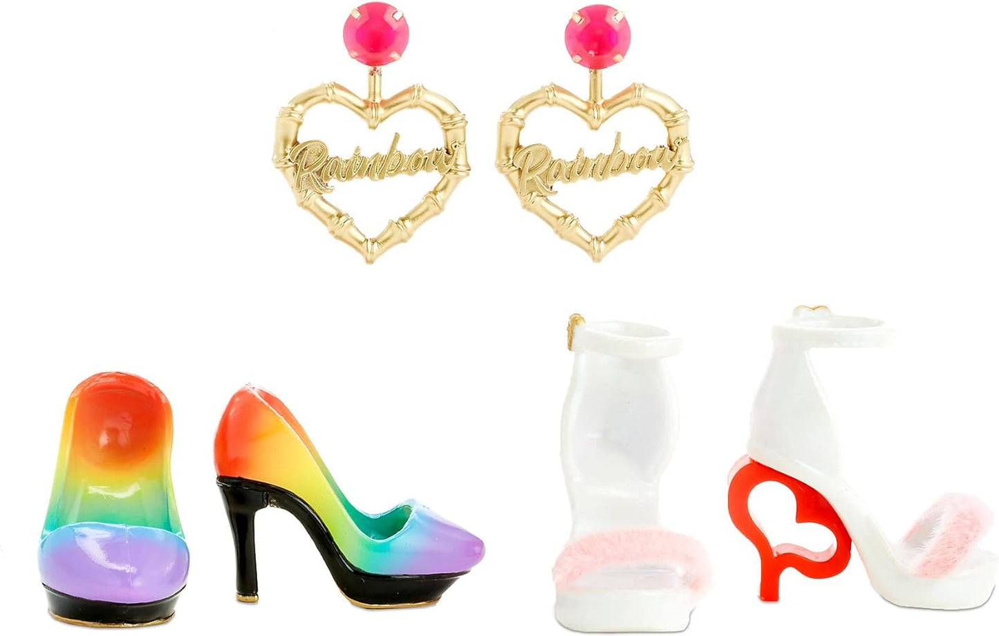 Bonecas colecionáveis Rainbow High - Roupas de grife, acessórios e suporte - 2 conjuntos completos - para crianças a partir de 5 anos - Kia Hart, Rose