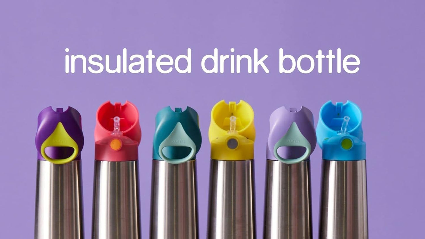 b.box Garrafa Térmica para Bebidas e Água | Aço Inoxidável com Isolamento Triplo | Mantém as Bebidas Geladas por até 8 horas e Quentes por até 6 horas | 350ml/12oz (Verde Esmeralda)